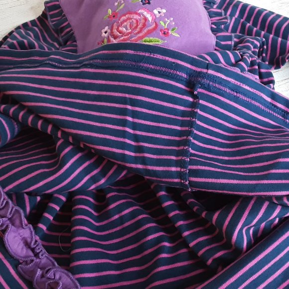 'SWEETDIL' RUFFLE TRIM EMBROIDERED STITCHING LONG SLEEVE COZY TODDLER DRESS/TOP - Picture 11 of 15